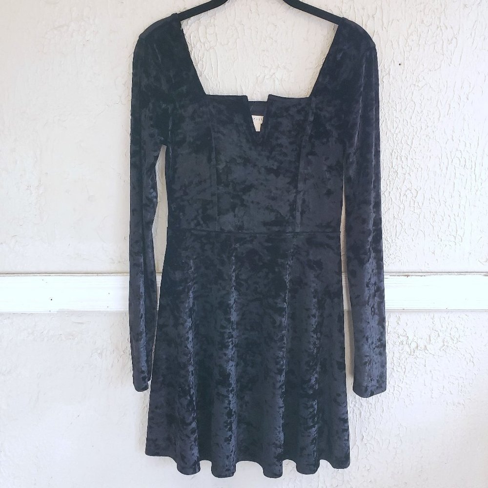 Aeropostale Black Velvet Mini Dress, size M
